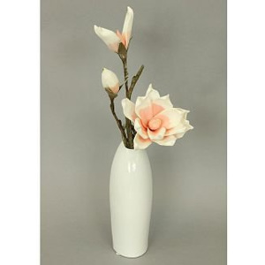 Váza keramická bílá HL708399, cena za ks