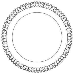 Tác plastový bílý, kruh 26cm
