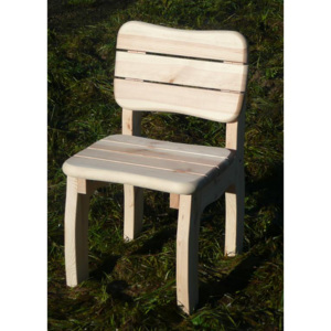 Tvarovaná zahradní židle BURG - masiv