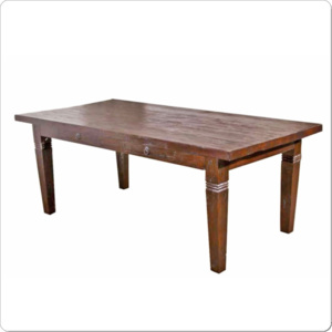 Dřevěný jídelní veliký stůl z masivu teakového dřeva 180x90cm,antik jídelní stoly