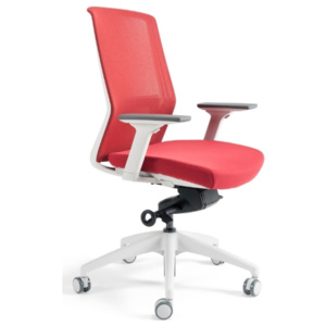BESTUHL kancelářská židle J17 white 202 červená