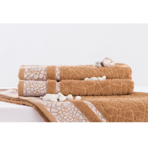 XPOSE ® Froté ručník COCO světle hnědý 50x100cm