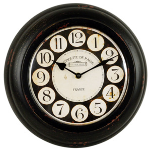 Plechové vintage hodiny na zeď Antiquite Paris
