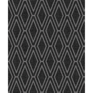 Luxusní papírová tapeta Holden Shimmer Diamond černá 0,53x10,05 m