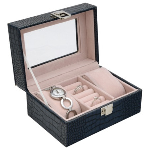JK BOX SP-1813/A14, Kazeta na hodinky a šperky modrá