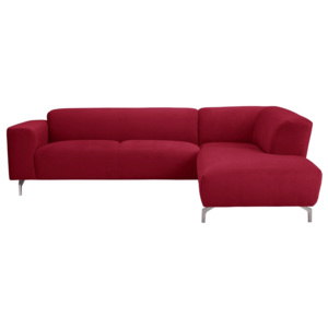 Červená rohová pohovka Windsor & Co Sofas Orion, pravý roh