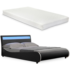Corium® Čalouněná postel "Valencia" HTB-1041 a matrace - 200 x 140 cm