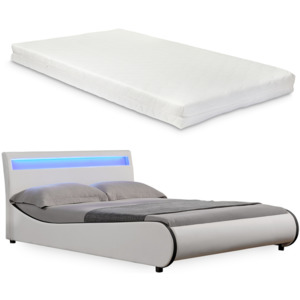 Corium® Čalouněná postel "Valencia" HTB-1039 a matrace - 200 x 140 cm