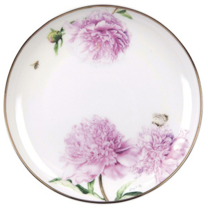 Dezertní talíř z kostního porcelánu Ashdene Pink Peonies, ⌀ 15 cm