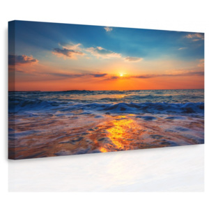 Obraz - Západ slunce nad mořem (60x40 cm) - InSmile ®