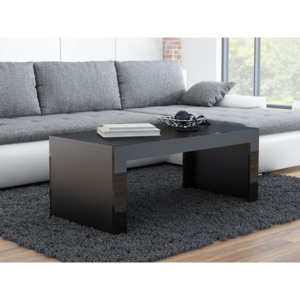 Konferenční stolek TIESS, černý mat/černý lesk Z EXPOZICE NA PRODEJNĚ, II. jakost