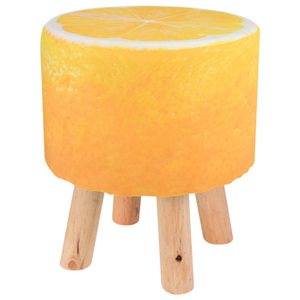 Stolička s motivem ovoce, stolička - kyselý citrónek
