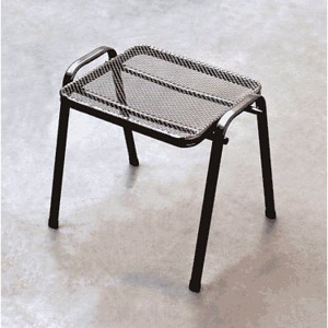 Kovový taburet Marek (podnožka) k židlím do domu nebo zahradu