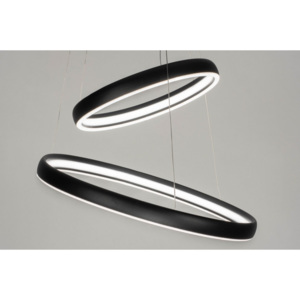 Závěsné designové LED svítidlo Dualle Font Black (Nordtech)