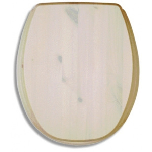 Novaservis - Sedátko tvarované dřevo borovice bílá KANDRE