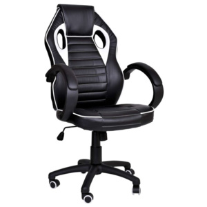 TZB Kancelářská židle Racer 1. černo-bílá
