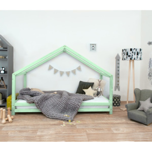 Benlemi Dětská postel domeček Sidy 70x160 cm Barva: Pastelová zelená