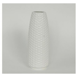 Váza keramická, barva bílá ARL024-WH