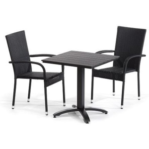 GASTRO sestava stůl SQUARE + 2x židle PARIS, cena za set