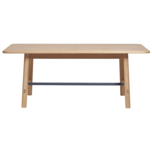 Rozkládací stůl z dubového dřeva s šedou příčkou HARTÔ Helene, šířka 190 - 240 cm