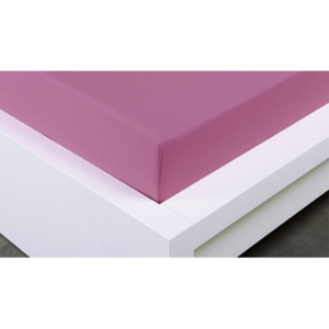 XPOSE ® Jersey prostěradlo Exclusive dvoulůžko - purpurová 180x200 cm