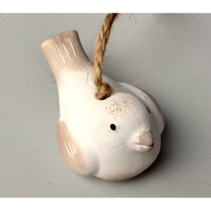 Keramika Andreas® Ptáček malý bílo-cappuccinový