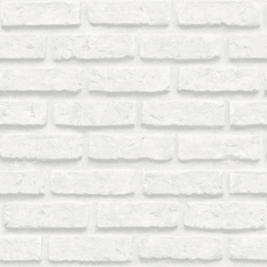 Moderní papírová tapeta Holden Brick cihly bílá 0,53x10,05 m