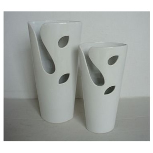 Keramická váza - bílá HL751425, cena za ks
