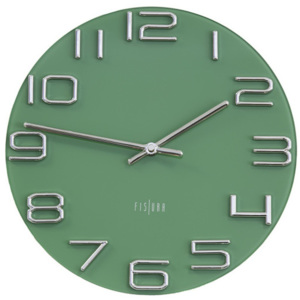 Zelené nástěnné hodiny Fisura Dial, ⌀ 30 cm