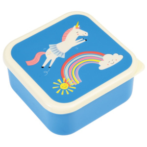 Modrý svačinový box Rex London Magical Unicorn