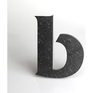 Domovní číslo popisné Břidlice FRANCE - písmeno "b"
