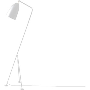 Stojací lampa, bílý kov, Cinda Typ 24