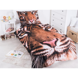 Jerry Fabrics 3D povlečení Tygr bavlna 140x200