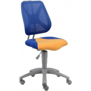 Dětská židle FUXO Alba síť modro-oranžová Alba