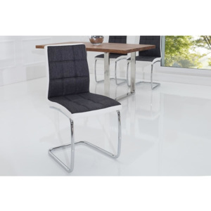 INV Jídelní židle CANSAS antracit-bílá