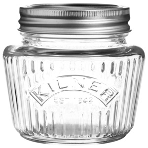Kulatá zavařovací sklenice Kilner Vintage s kovovým víčkem 250 ml