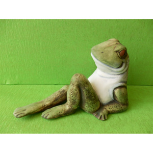Keramická Žába s nataženou nohou Color 48836513