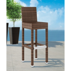 Zahradní barová židle Sondrio z umělého ratanu MODERN BRONZ