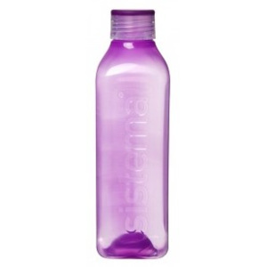 Sistema Láhev na pití hranatá, 1 l, Sistema, fialová