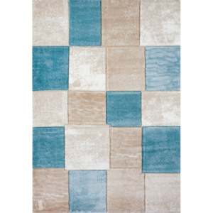 Merinos Kusový koberec moderní Topaz 1166- tyrkysový do obývacího pokoje 120x170 cm
