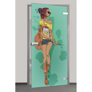 FRAJT - IMAGE GLASS Celoskleněné dveře - Žena vektor