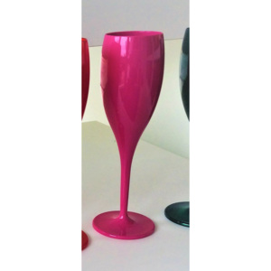 CHEERS NO.1 CHAMPAGNE, sklenice na sekt set 4 ks 100ml KOZIOL (Barva-růžová)