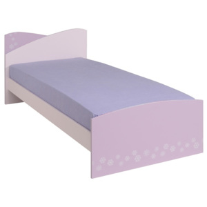 Dětská postel Frozen 90x200cm - světle růžová/fialková