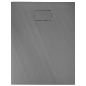 SAPHO - ATIKA sprchová vanička z litého mramoru, obdélník 120x80x3,5cm, šedá,dekor kámen AK024