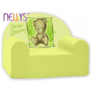 Dětské křeslo Nellys - Sweet Dreams by Teddy - zelené