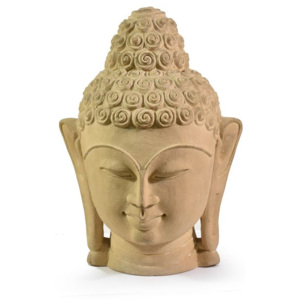 Kamenná soška, hlava buddhy, 25-27cm