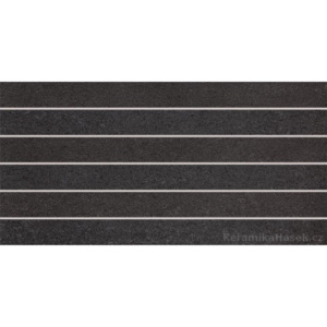 Rako Unistone DDPSE613 dekor / dlažba, černá, 30 x 60 x 1 cm