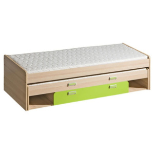 Dětská postel Limo 3v1 - jasan/zelená