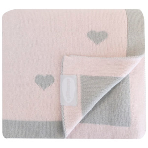SHNUGGLE Luxusní pletená deka růžová