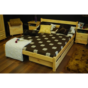 Levná komfortní manželská postel 180 cm Erin 02 - olše